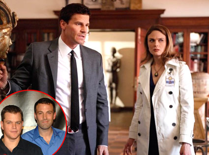 Matt Damon, Ben Affleck, Emily Deschanel, David Boreanaz Matt Damon, Ben Affleck, Emily Deschanel, David Boreanaz